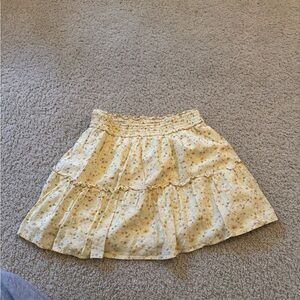 Floral Yellow Skirt